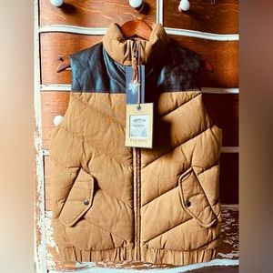 NWT Filson Down Vest, Antique Bronze